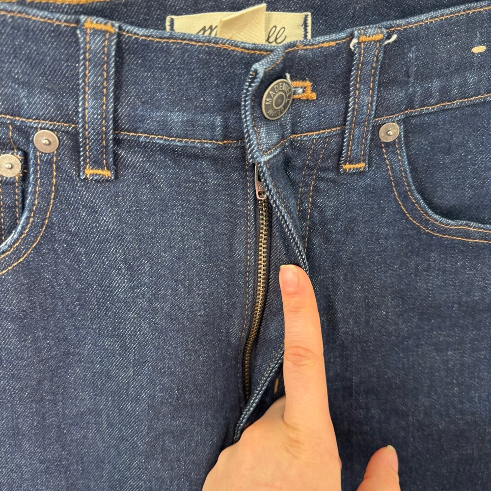Madewell Women's Dark Blue 90’s straight jean 27 - Picture 4 of 11